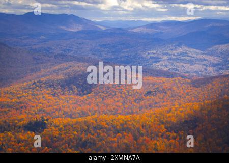 Green Mountains Vermont in autunno Foto Stock