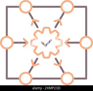Algoritmo Illustrazione Vettoriale