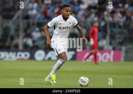 Natan del Napoli durante l'amichevole Napoli e KF Egnatia allo Stadio Teofilo Patini di Castel di Sangro - domenica 31 luglio 2024. Sport - calcio . (Foto di Alessandro Garofalo/Lapresse) credito: LaPresse/Alamy Live News Foto Stock