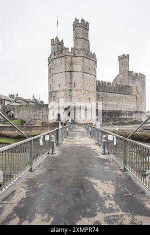 Caernarfon Castle Foto Stock