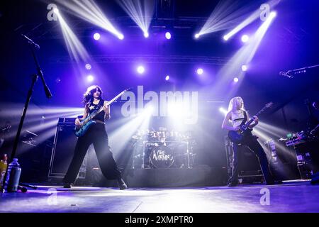 Milano, Italia. 31 gennaio 2024. I The Warning si esibiscono al magazzini generali di Milano, il 10 aprile 2024. (Foto di Roberto Finizio/NurPhoto)0 credito: NurPhoto SRL/Alamy Live News Foto Stock