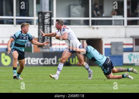 Wakefield, Inghilterra - 28 luglio 2024 - Matty Ashurst di Wakefield Trinity. Campionato Betfred di Rugby League, Wakefield Trinity vs Featherstone Rovers al DIY Kitchens Stadium, Wakefield, UK Dean Williams Foto Stock