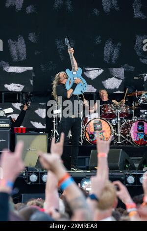 Foo Fighters Perforning al Roskilde Festival 2024 Foto Stock