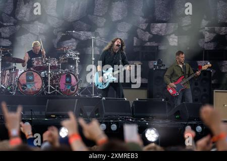 Foo Fighters Perforning al Roskilde Festival 2024 Foto Stock