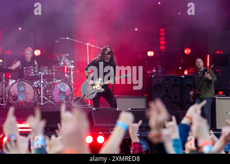 Foo Fighters Perforning al Roskilde Festival 2024 Foto Stock