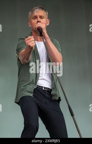 Keane si esibisce il terzo giorno al Latitude Festival 2024. Henham Park, Southwold, Suffolk, Regno Unito. 28 luglio 2024. Crediti: Gary Stafford/Alamy Live News Foto Stock