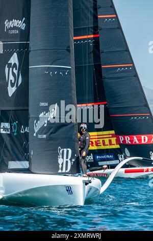 Vilanova i la Geltrú ospita la prima Regata preliminare della 37esima Coppa America dal 14 al 17 settembre 2023. Catalogna - Spagna. © Foto Stock