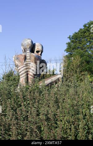 I Nuba abbracciano la situazione dei popoli Nuba del Sudan Foto Stock