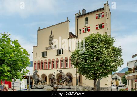 Rathaus, Vaduz, Liechtenstein Foto Stock