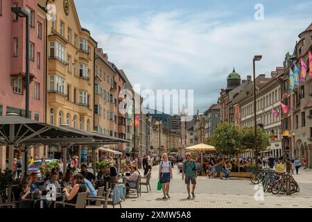 Maria-Theresien Strasse, Innsbruck, Austria Foto Stock