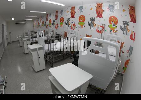 Ospedale di cura di sus itaberaba, bahia, brasile - 2 giugno 2023: Reparto pediatrico in un ospedale con assistenza sanitaria pubblica nella città di Itaberaba ITABERABA BAHIA BRASILE Copyright: XJoaxSouzax 010623JOA0329 Foto Stock