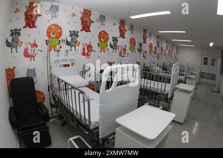 Ospedale di cura di sus itaberaba, bahia, brasile - 2 giugno 2023: Reparto pediatrico in un ospedale con assistenza sanitaria pubblica nella città di Itaberaba ITABERABA BAHIA BRASILE Copyright: XJoaxSouzax 010623JOA0330 Foto Stock