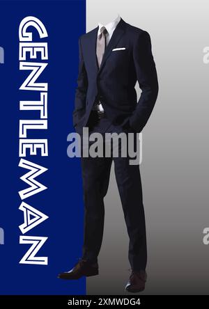 Astratto bell'uomo senza volto. Illustrazione del vettore 3D Illustrazione Vettoriale