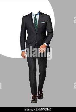 Astratto bell'uomo senza volto. Illustrazione del vettore 3D Illustrazione Vettoriale