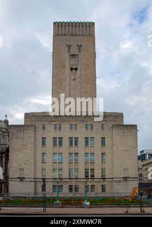 Torre di ventilazione del Queensway Tunnel a Liverpool Foto Stock