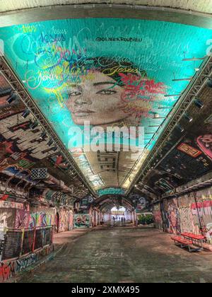 Galleria graffiti, Leake Street Foto Stock