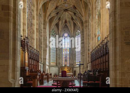 Il coro nella Cattedrale di San Martino, Bratislava, Slovacchia Foto Stock