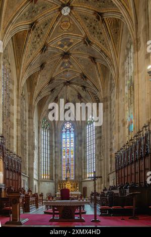 Il coro nella Cattedrale di San Martino, Bratislava, Slovacchia Foto Stock