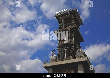 Torre estinguente del coke della cokeria Hansa, Germania, Renania settentrionale-Vestfalia, Ruhr area, Dortmund Foto Stock