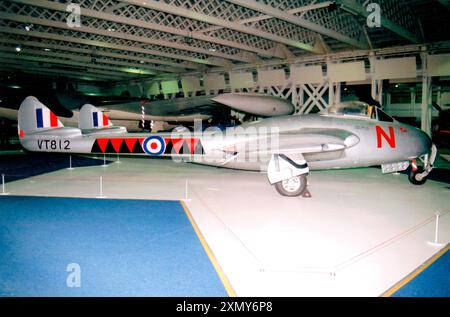 De Havilland DH.100 Vampire F.3 7200M / VT812 / N Foto Stock