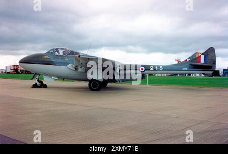 De Havilland DH.115 Vampire T.55 G-HELV / "215" Foto Stock