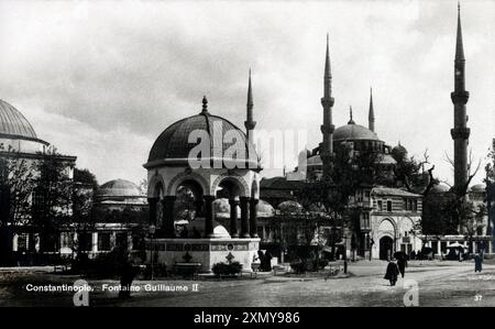 Fontana Kaiser Wilhelm II (Fontana tedesca), Istanbul Foto Stock