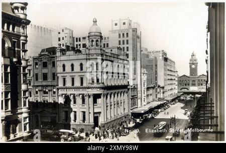 Elizabeth Street, Melbourne, Victoria, Australia Foto Stock