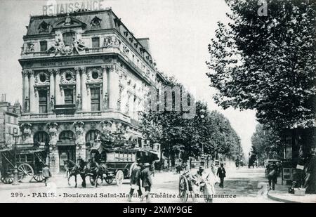 Theatre de la Renaissance - Boulevard Saint-Martin, Parigi Foto Stock