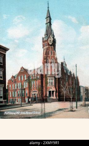 The State Normal School, Baltimore, Maryland, USA Foto Stock