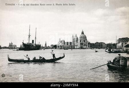 Venezia - Giardini reali verso S. Maria della salute Foto Stock