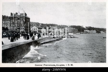 Douglas, Isola di Man - Central Promenade, Douglas Foto Stock