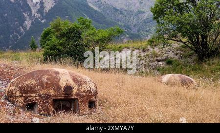 Saint-Ours Bas Fort, Saint-Ours Bas, Alpes de Haute-Provence, Francia Foto Stock