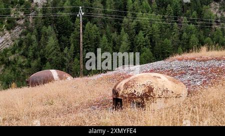 Saint-Ours Bas Fort, Saint-Ours Bas, Alpes de Haute-Provence, Francia Foto Stock