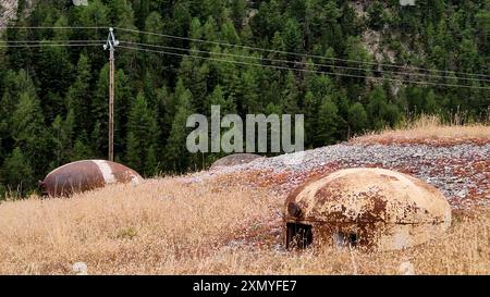 Saint-Ours Bas Fort, Saint-Ours Bas, Alpes de Haute-Provence, Francia Foto Stock