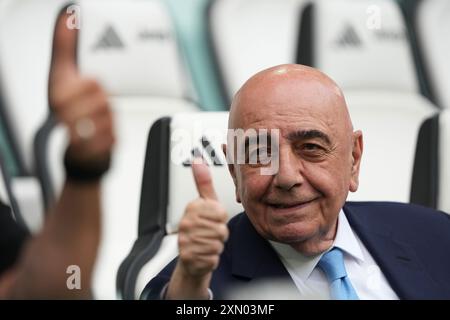 Torino, Italia. 25 maggio 2024. Adriano Galliani ( Vice Presidente e Amministratore delegato di Monza ) e Marco Maria durante ( Amministratore delegato e Presidente credito: LaPresse/Alamy Live News Foto Stock