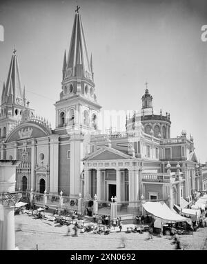 Cattedrale di Guadalajara, Messico, circa 1890 Foto Stock