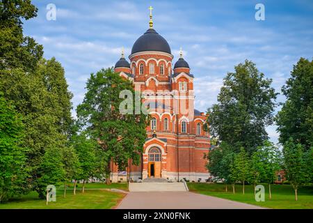 Cattedrale di Vladimir nel monastero delle donne Spaso-Borodinsky. Convento Spaso-Borodino. Tempio di Vladimir icona di madre Dio. Regione di Mosca, Russia Foto Stock