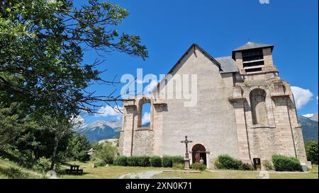 Chiesa di Saint Louis (XVII), Mont-Dauphin, Hautes-Alpes, Queyras, Francia Foto Stock