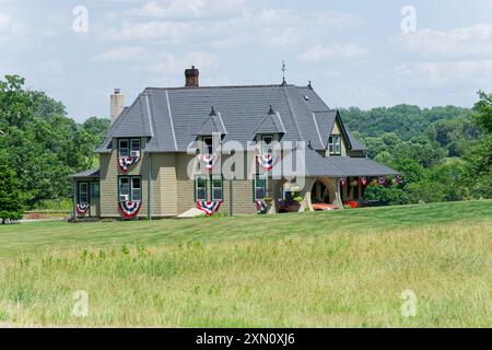 Winterthur Estate, casa della famiglia Dupont, nel Delaware, Stati Uniti. Una delle più grandi case private al mondo, ora aperta al pubblico. Foto Stock