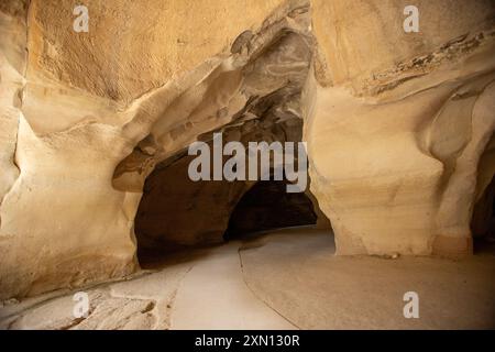 La grotta Bell a Bayt Jibrin o Beit Jibrin era una città storica, situata nel centro di Israele Tel Maresha Foto Stock