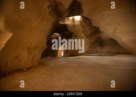 La grotta Bell a Bayt Jibrin o Beit Jibrin era una città storica, situata nel centro di Israele Tel Maresha Foto Stock