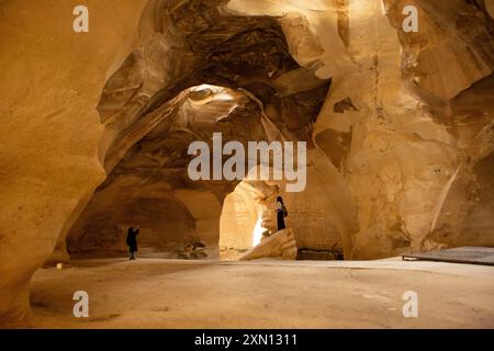 La grotta Bell a Bayt Jibrin o Beit Jibrin era una città storica, situata nel centro di Israele Tel Maresha Foto Stock