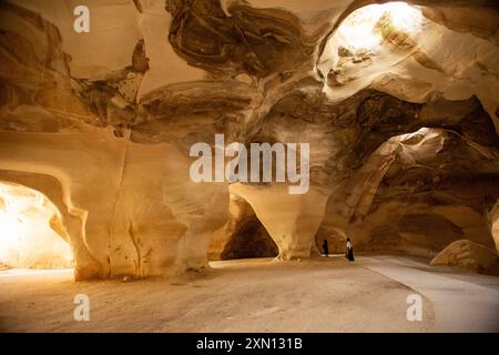 La grotta Bell a Bayt Jibrin o Beit Jibrin era una città storica, situata nel centro di Israele Tel Maresha Foto Stock