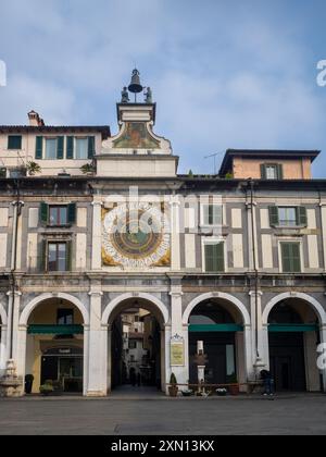 Torre dell'Orologio, Brescia Foto Stock