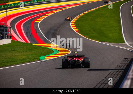 Circuit de Spa-Francorchamps, Stavelot, Belgio. 28.July.2024; Carlos Sainz Jr di Spagna e Scuderia Ferrari durante il Gran Premio del Belgio di Formula 1 crediti: Jay Hirano/AFLO/Alamy Live News Foto Stock