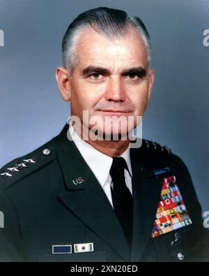 William Westmoreland (1914 – 2005) generale dell'esercito degli Stati Uniti Foto Stock