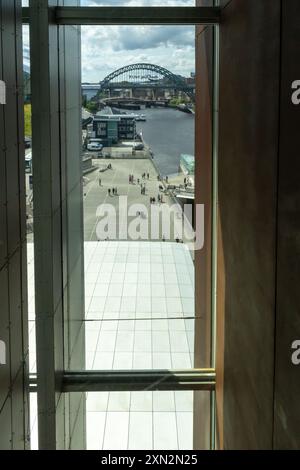 Vista dalla galleria d'arte baltica di Gateshead Foto Stock