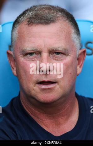 Coventry, Regno Unito. 30 luglio 2024. Mark Robins manager del Coventry City durante la partita amichevole pre-stagione Coventry City vs Everton alla Coventry Building Society Arena, Coventry, Regno Unito, 30 luglio 2024 (foto di Gareth Evans/News Images) a Coventry, Regno Unito il 30/7/2024. (Foto di Gareth Evans/News Images/Sipa USA) credito: SIPA USA/Alamy Live News Foto Stock