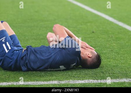 San Pietroburgo, Russia. 30 luglio 2024. Nikita Motpan (11) di Fakel visto durante la Fonbet Cup of Russia partita di calcio tra Zenit San Pietroburgo e Fakel alla Gazprom Arena. Punteggio finale; Zenit 3:0 Fakel Voronezh. Credito: SOPA Images Limited/Alamy Live News Foto Stock