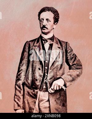 Ferdinand Lassalle, 1825 – 1864, giurista prussiano-tedesco, filosofo, socialista e politico, modificato digitalmente Foto Stock